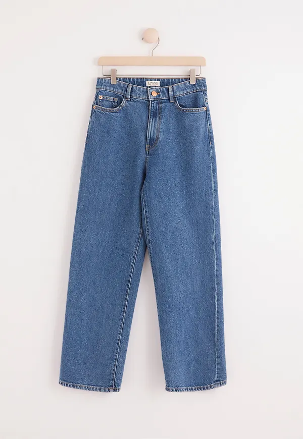 WIDE Hanna cropped jeans med lätt stretch