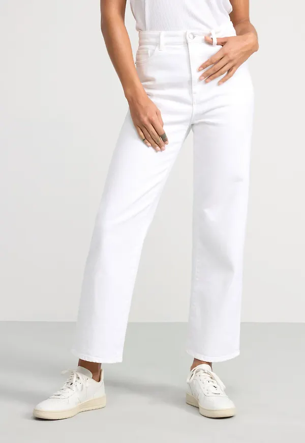 HANNA Vida high waist-jeans med croppat ben