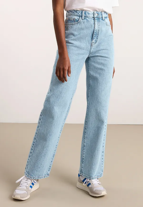 WIDE Hanna cropped jeans med lätt stretch