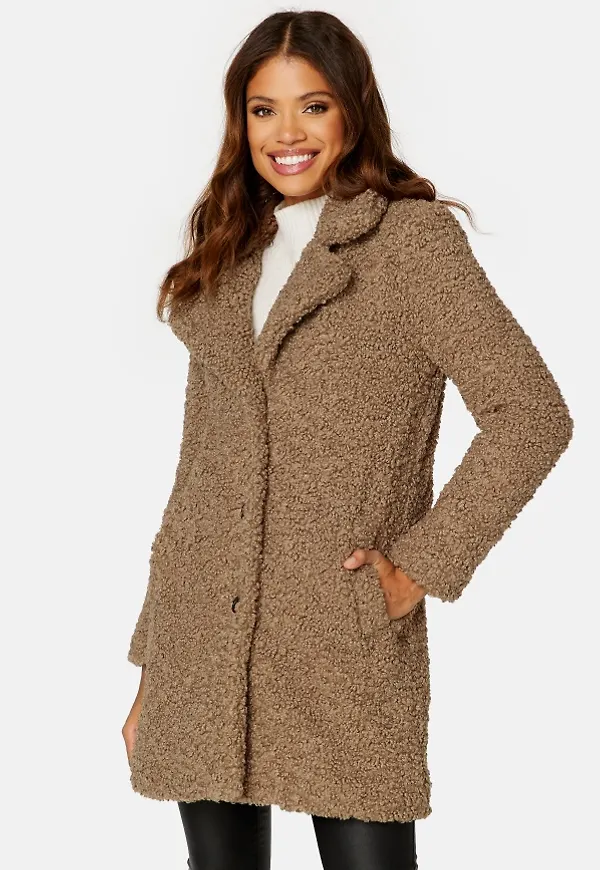 Happy Holly Anicke Teddy Coat Light brown 40/42