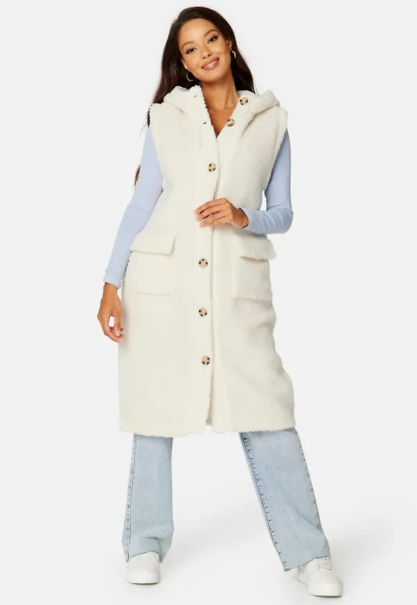 Happy Holly Annie Teddy Vest Cream 32/34