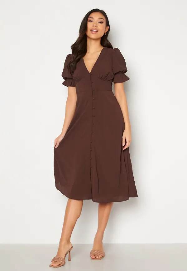 Happy Holly Berley Dress Brown 44/46