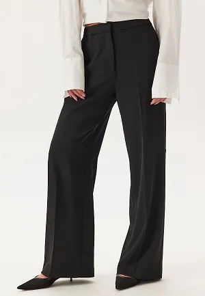 Happy Holly High Waist Wide Suit Pants Black 34