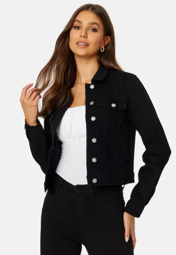 Happy Holly Lottie Denim Jacket Grey-black 50