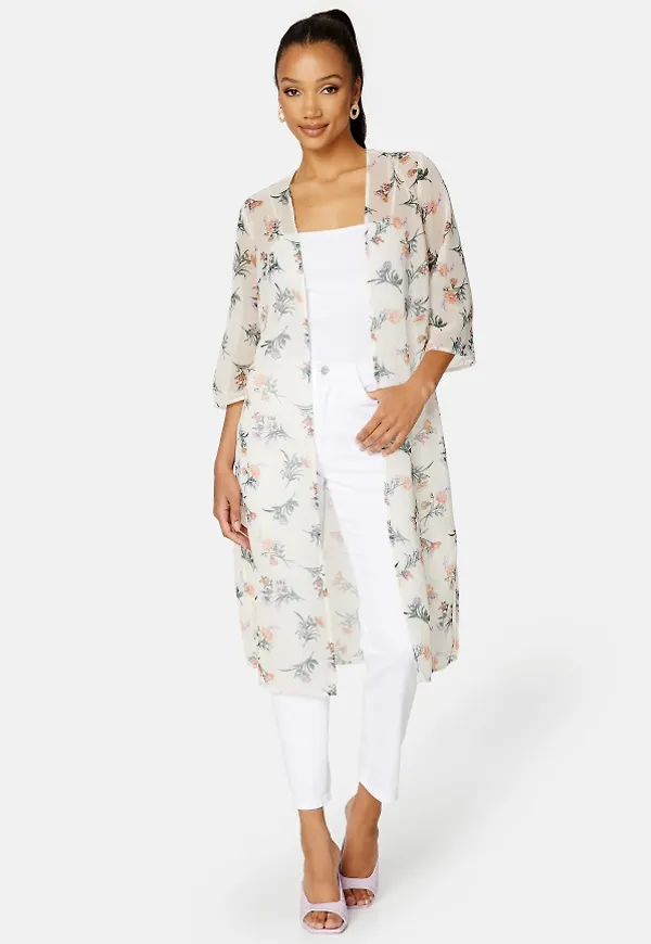 Happy Holly Madja long kimono Beige / Patterned 32/34