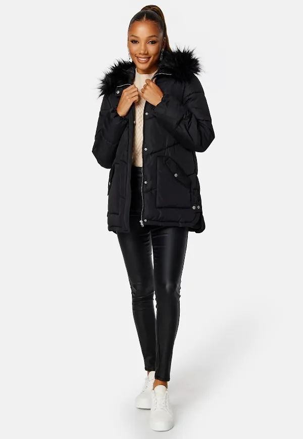 Happy Holly Nilla Padded Jacket Black 32/34
