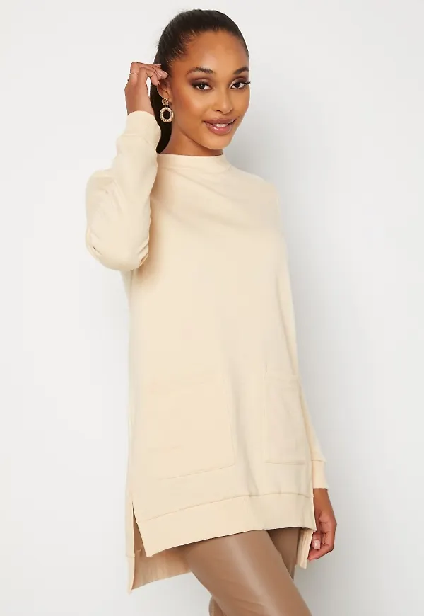 Happy Holly Sharon sweat tunic Cream 40/42