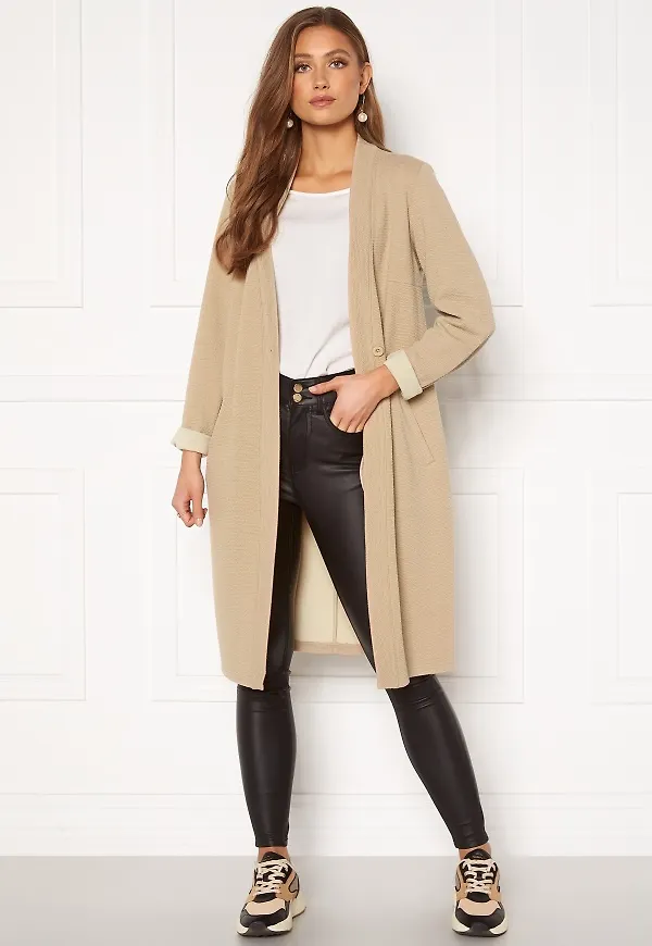 Happy Holly Stefanie tricot coat Beige 36/38