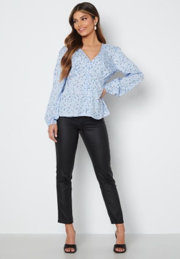 Happy Holly Tillie blouse Light blue / Patterned 40/42