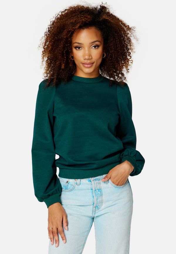 Happy Holly Veronic puff top Dark green 36/38