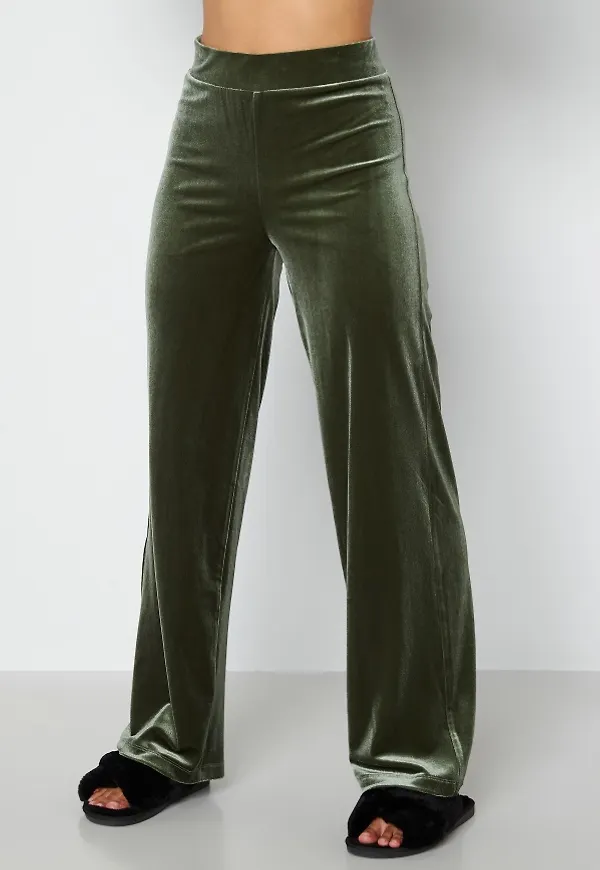 Happy Holly Yesly velvet pants Dark green 40/42