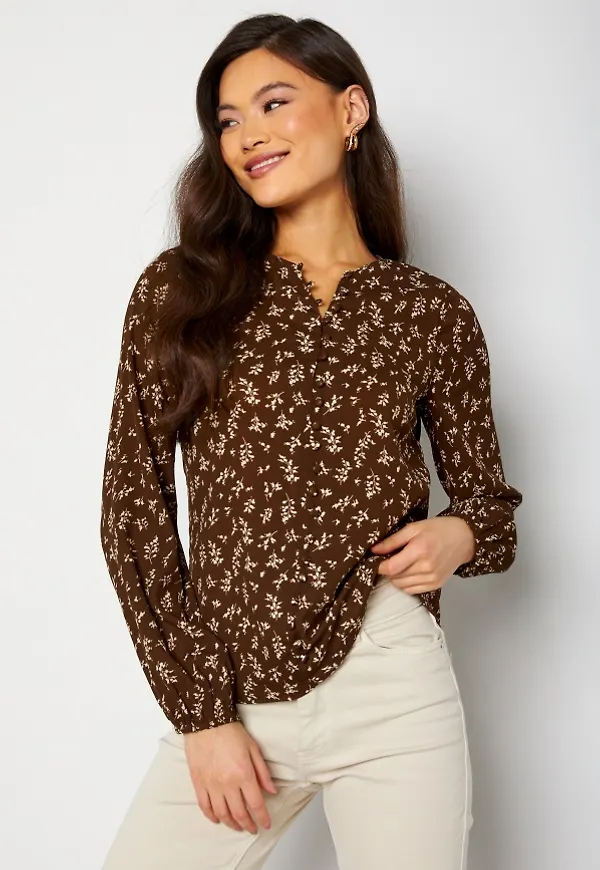 Happy Holly Zaria blouse Brown / Patterned 40/42