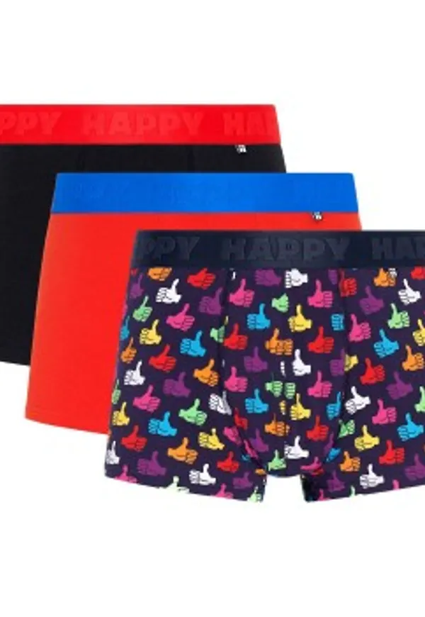 Happy socks Kalsonger 3P Thumbs Up Boxershorts Flerfärgad bomull X-Large Herr