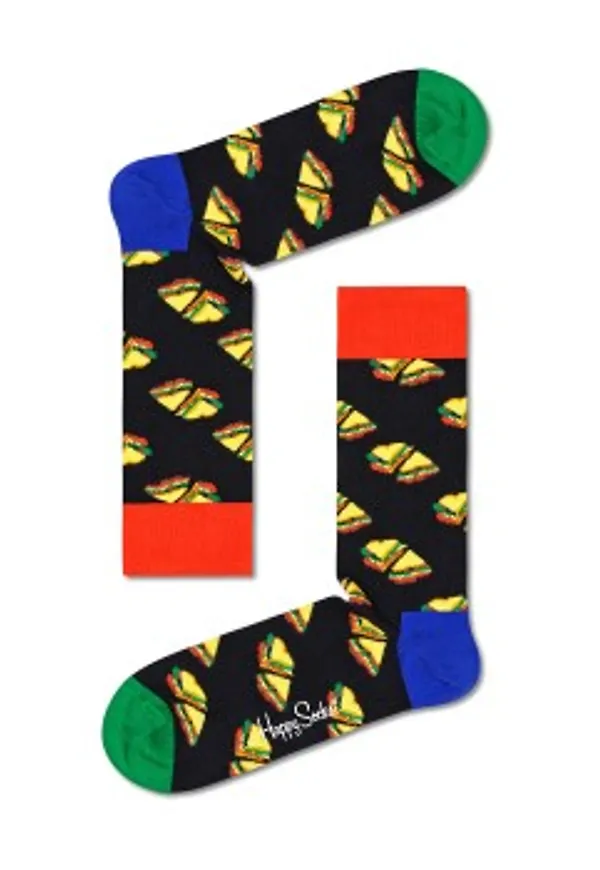 Happy socks Strumpor 2P Love Sandwich Sock Blå Mönstrad bomull Strl 36/40