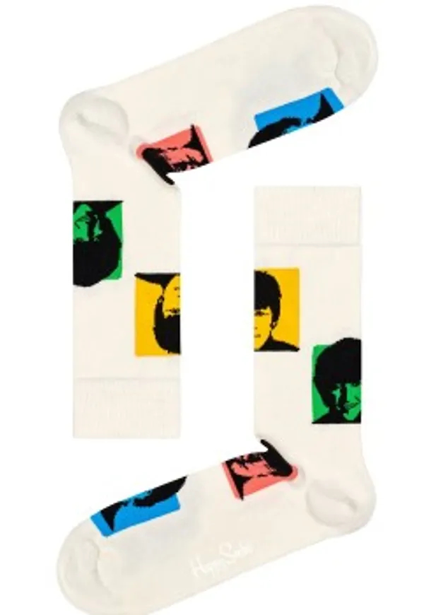 Happy socks Strumpor 2P Beatles Silhouettes Sock Vit bomull Strl 41/46
