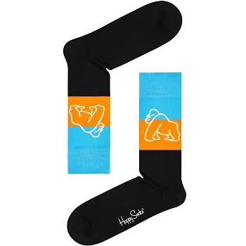 Happy socks Strumpor Mountain Gorillas Sock Svart bomull Strl 36/40