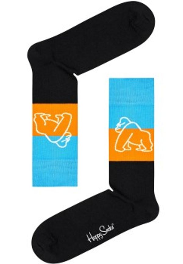 Happy socks Strumpor Mountain Gorillas Sock Svart bomull Strl 41/46