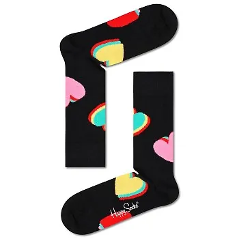 Happy socks Strumpor My Valentine Sock Svart bomull Strl 41/46