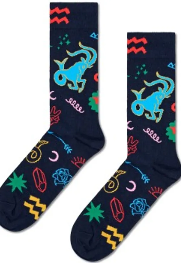 Happy socks Strumpor Zodiac Signs Capricorn Sock Marin mönstrad Strl 41/46