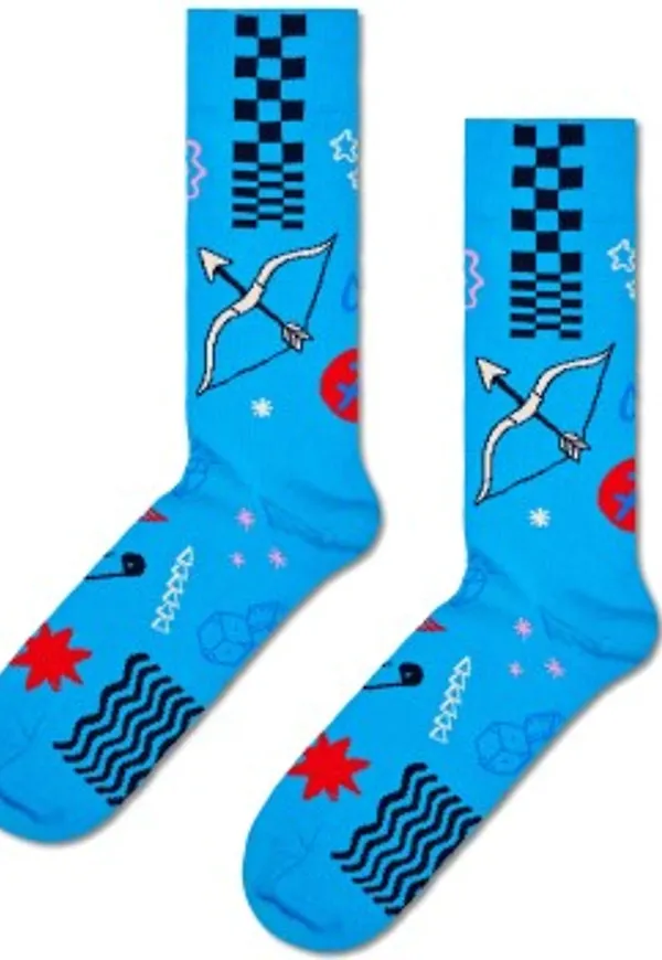 Happy socks Strumpor Zodiac Signs Sagittarius Sock Blå Mönstrad Strl 41/46