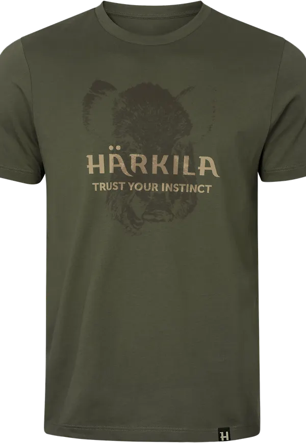 Härkila Men's Härkila Wildboar Shortsleeve T-Shirt Forest Night