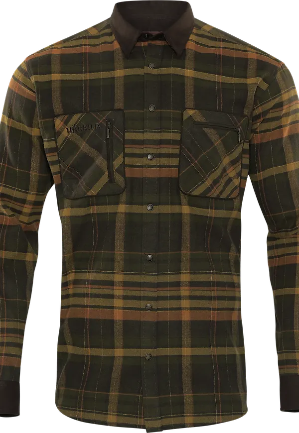 Härkila Men's Pajala Shirt Green/Brown