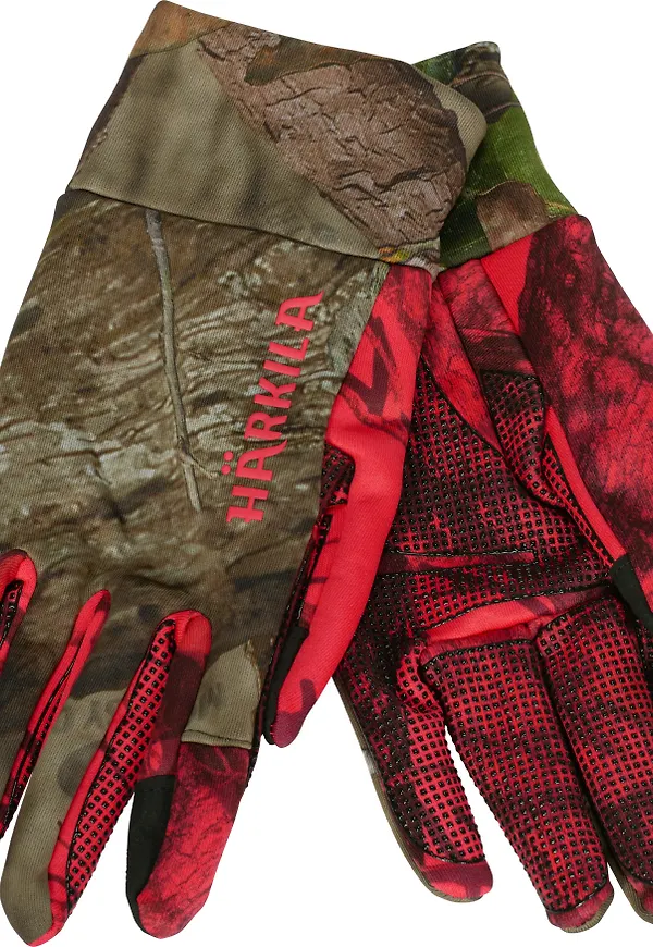 Härkila Moose Hunter 2.0 Fleece Gloves Mossy Oak Break-Up Country/Mossy Oak Red