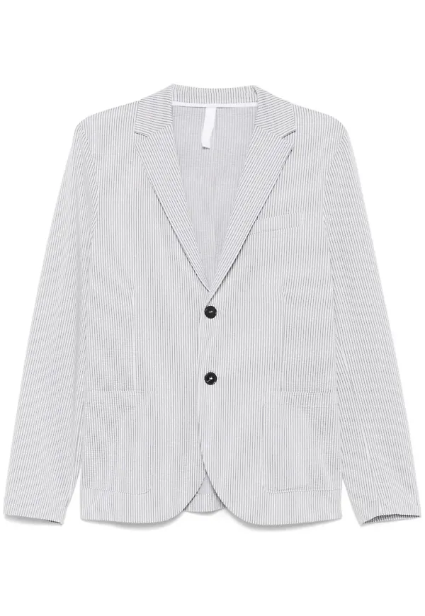 Harris Wharf London blazer i seersucker - Vit