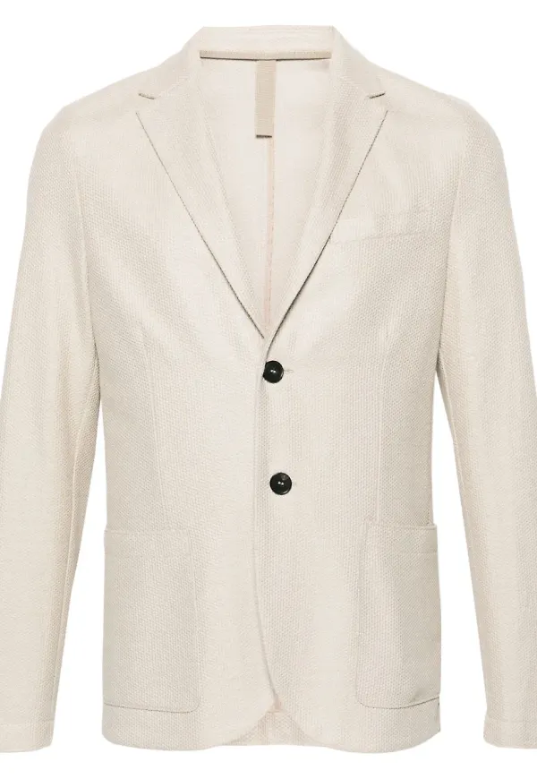 Harris Wharf London enkelknäppt linneblazer - Neutral
