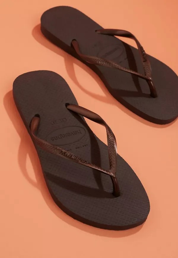 Havaianas - Flip-Flops - Dark Brown - Slim - Flats & Lågskor - Flip flops