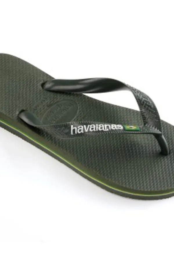 Havaianas Brasil Logo Skogsgrön Strl 45/46