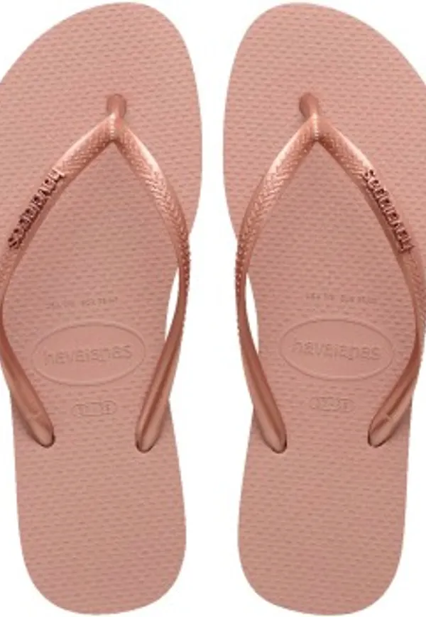 Havaianas Slim Logo Metallic Ljusrosa Strl 35/36 Dam
