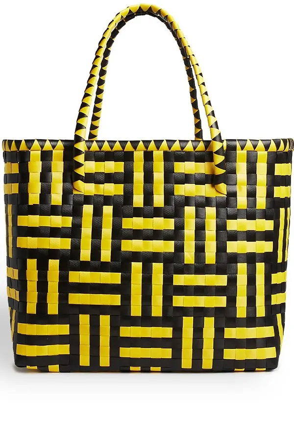 HAY vävd stor totebag - Gul
