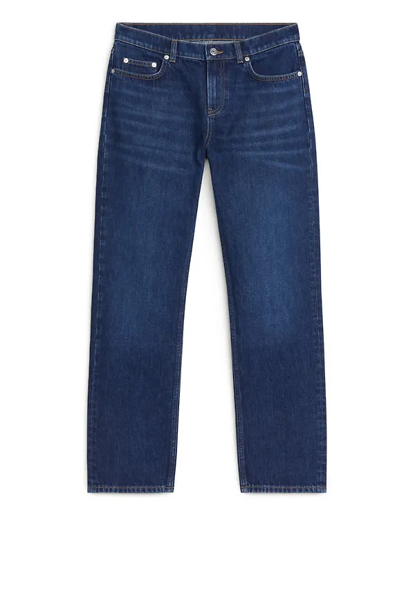 HAZEL Low Straight Jeans - Blue