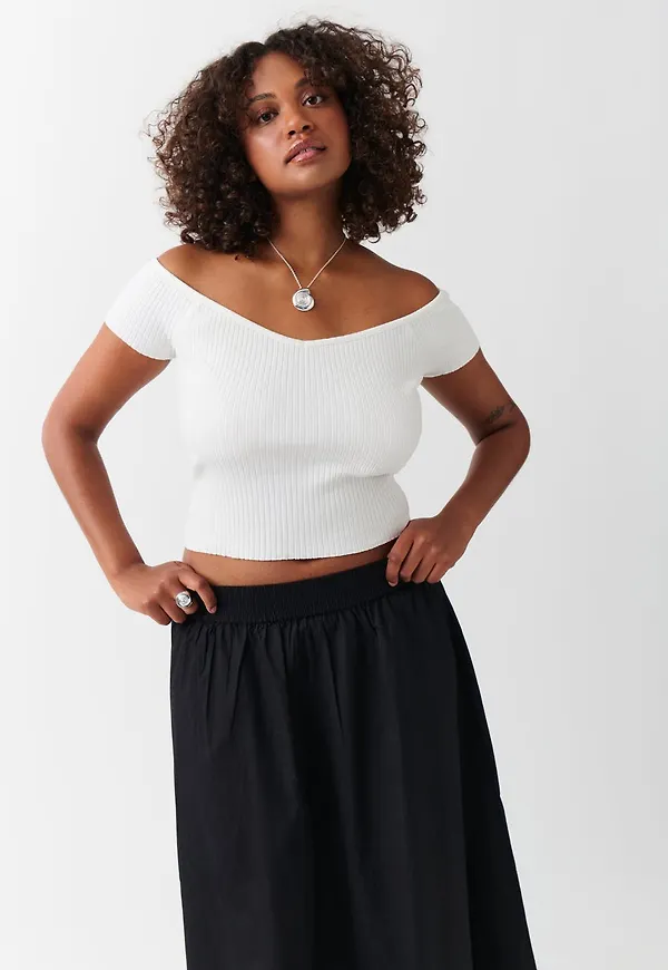 Heart shape rib top