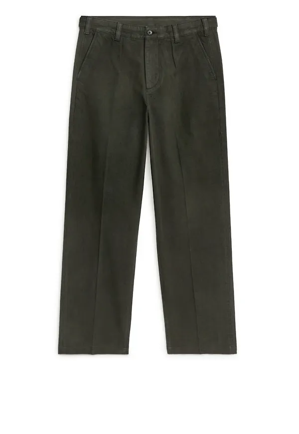Heavy-Twill Utility Trousers - Green
