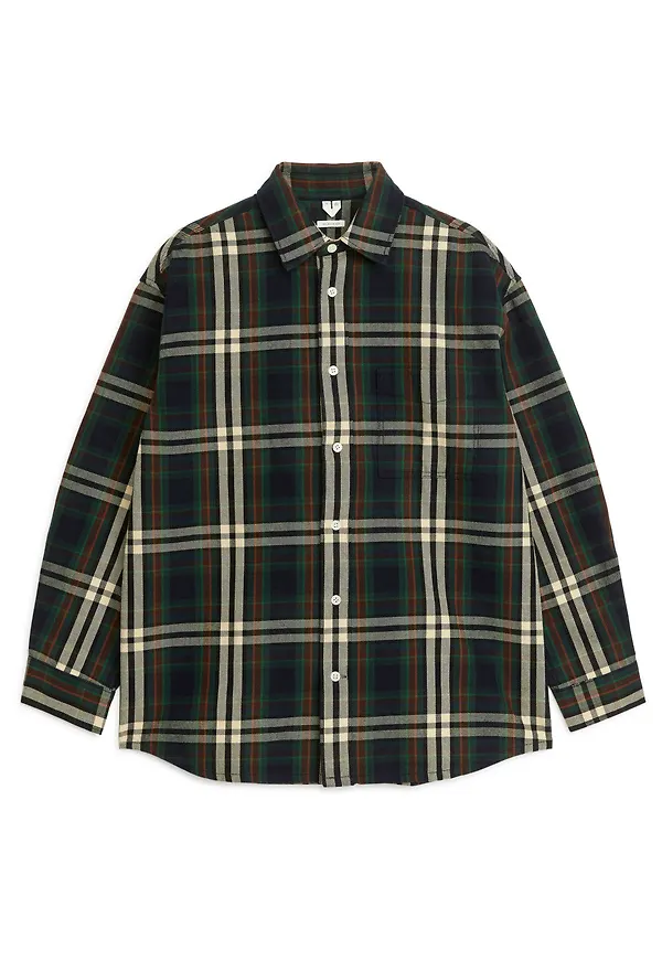 Heavy Flannel Shirt - Blue