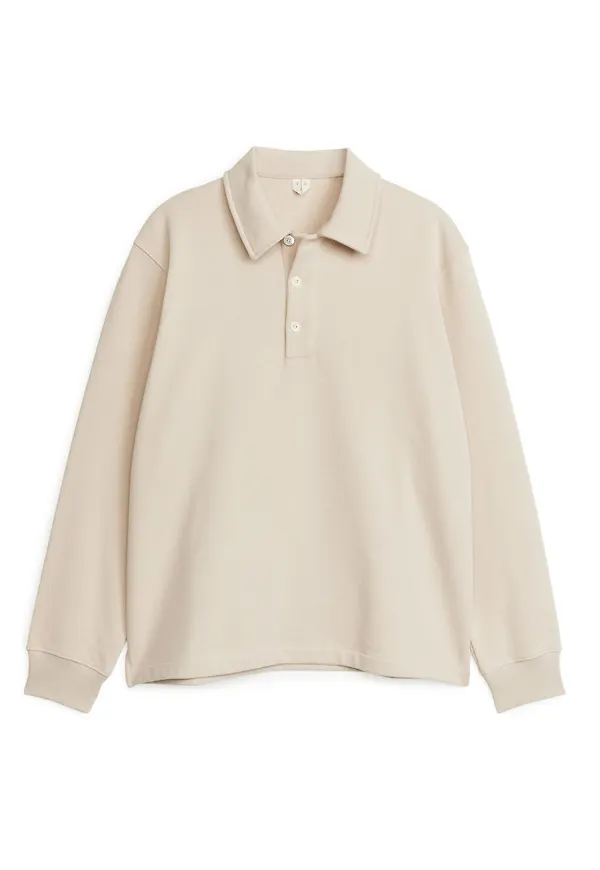 Heavyweight Rugby Shirt - Beige