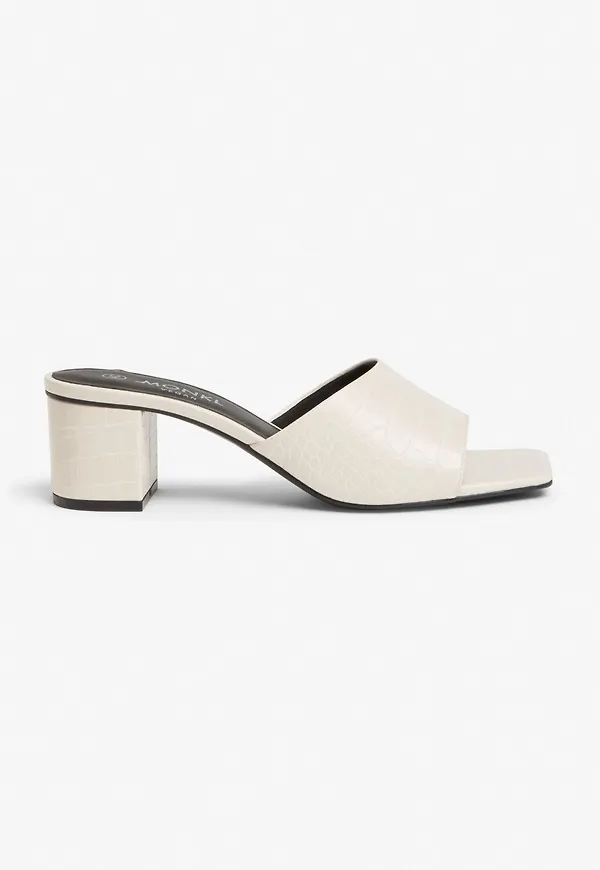Heeled mules - Beige