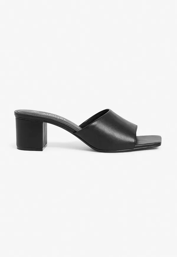 Heeled mules - Black