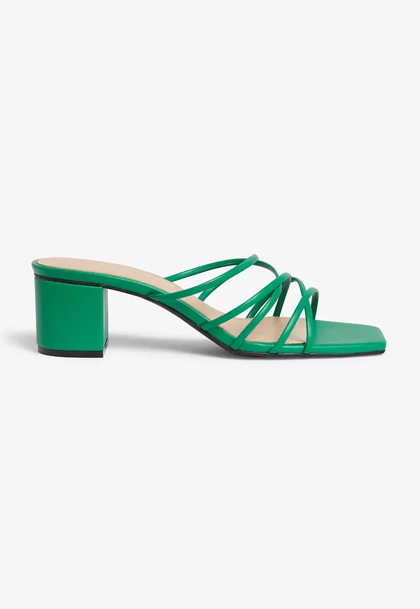 Heeled mules - Green