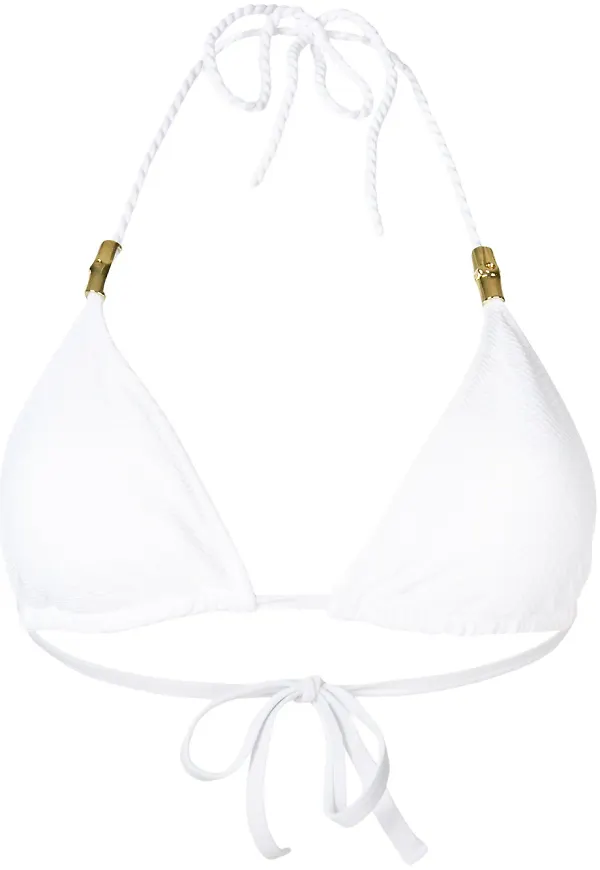 Heidi Klein halterneck triangle bikini top - Vit
