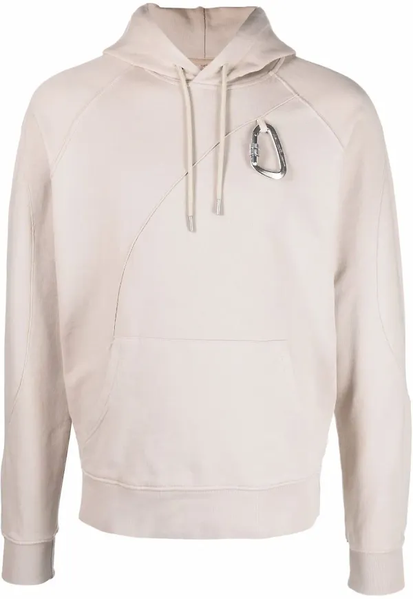 HELIOT EMIL hoodie med dragsko - Neutral