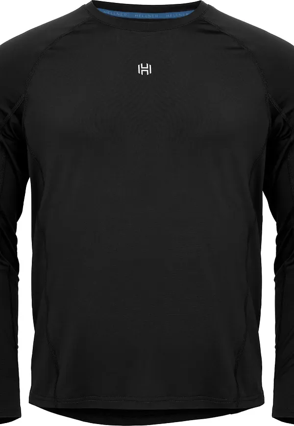 Hellner Men's Core Running Rn Long Sleeve Tee Black Beauty