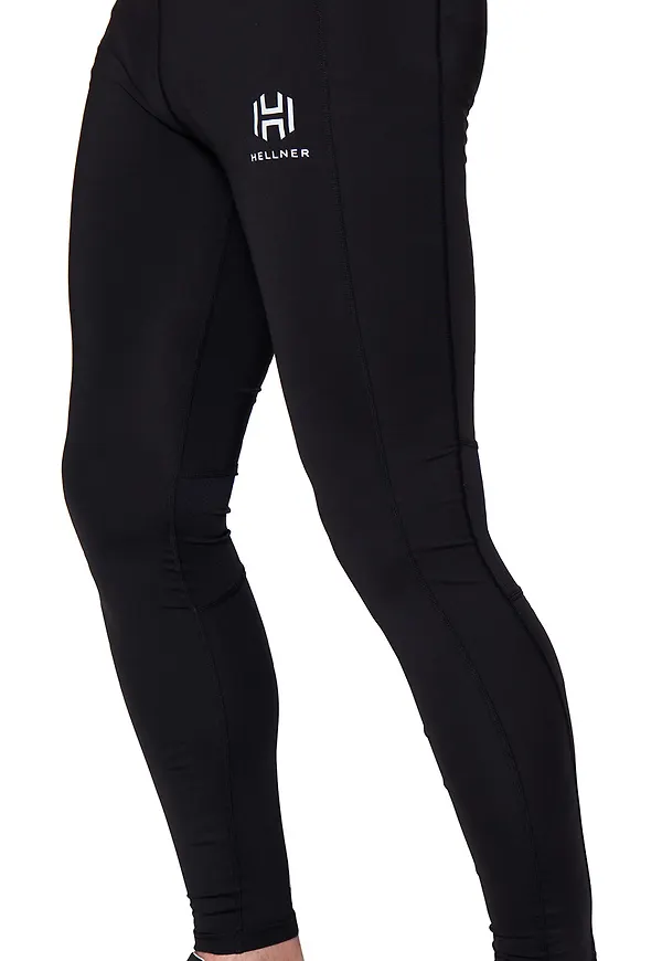 Hellner Mustavaara Running Tights Men Jet Black