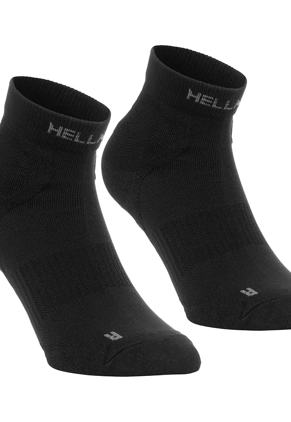 Hellner Running Mid Sock 2-P Black Beauty