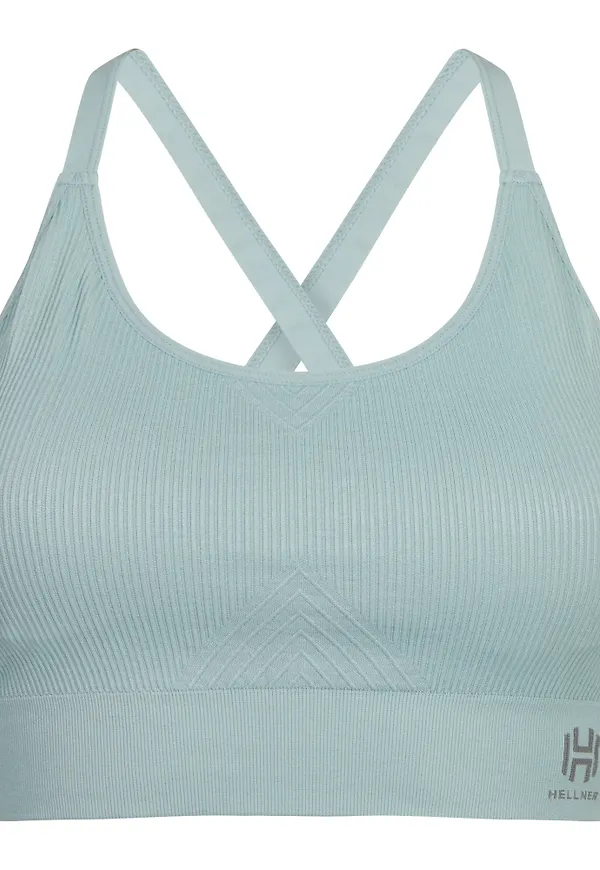 Hellner Women's Seamless Tech Sport Bra Blue Haze