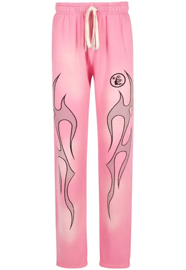 HELLSTAR mjukisbyxor med tryck - Rosa