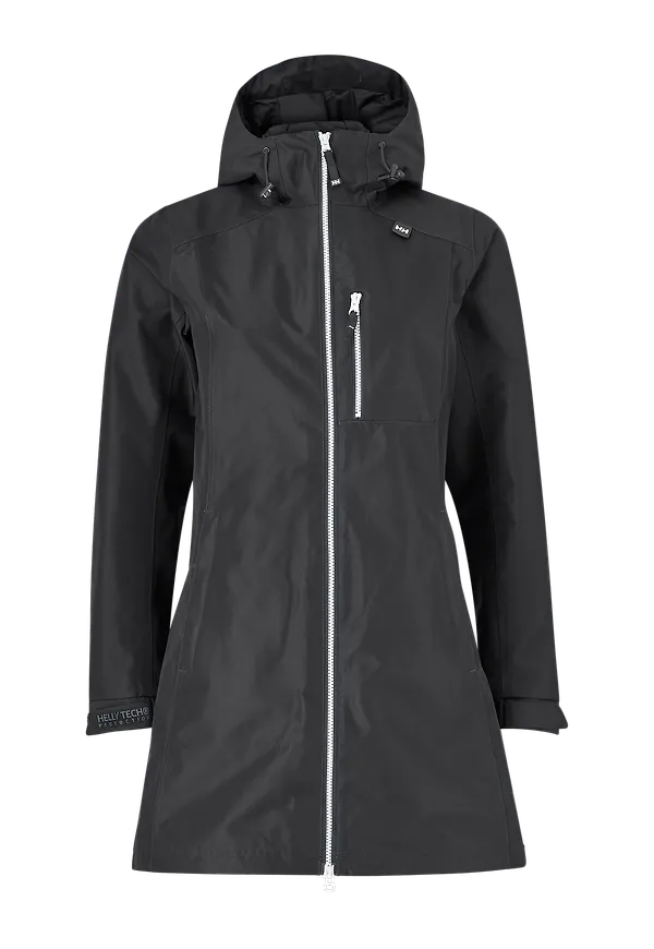 Helly Hansen - Regnjacka W Long Belfast Jacket - Svart
