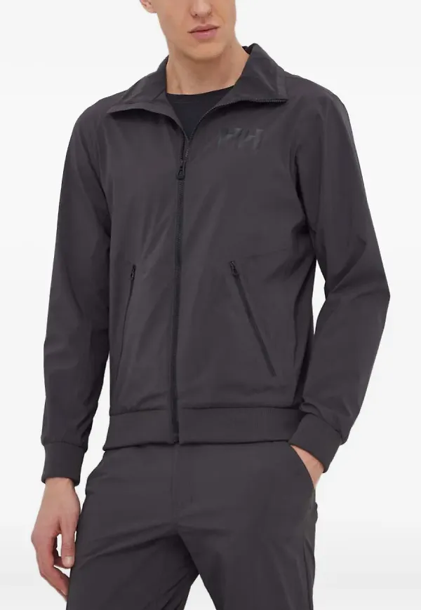 Helly Hansen jacka med dragkedja och logotyp - Grå